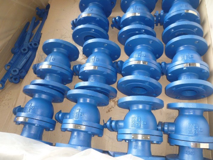 Cast Iron Ball Valve Flanged Type DIN Pn16 Ce Approval
