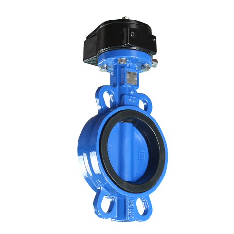 Cast Iron Wafer Butterfly Valve with Valve Plate Spray Painting