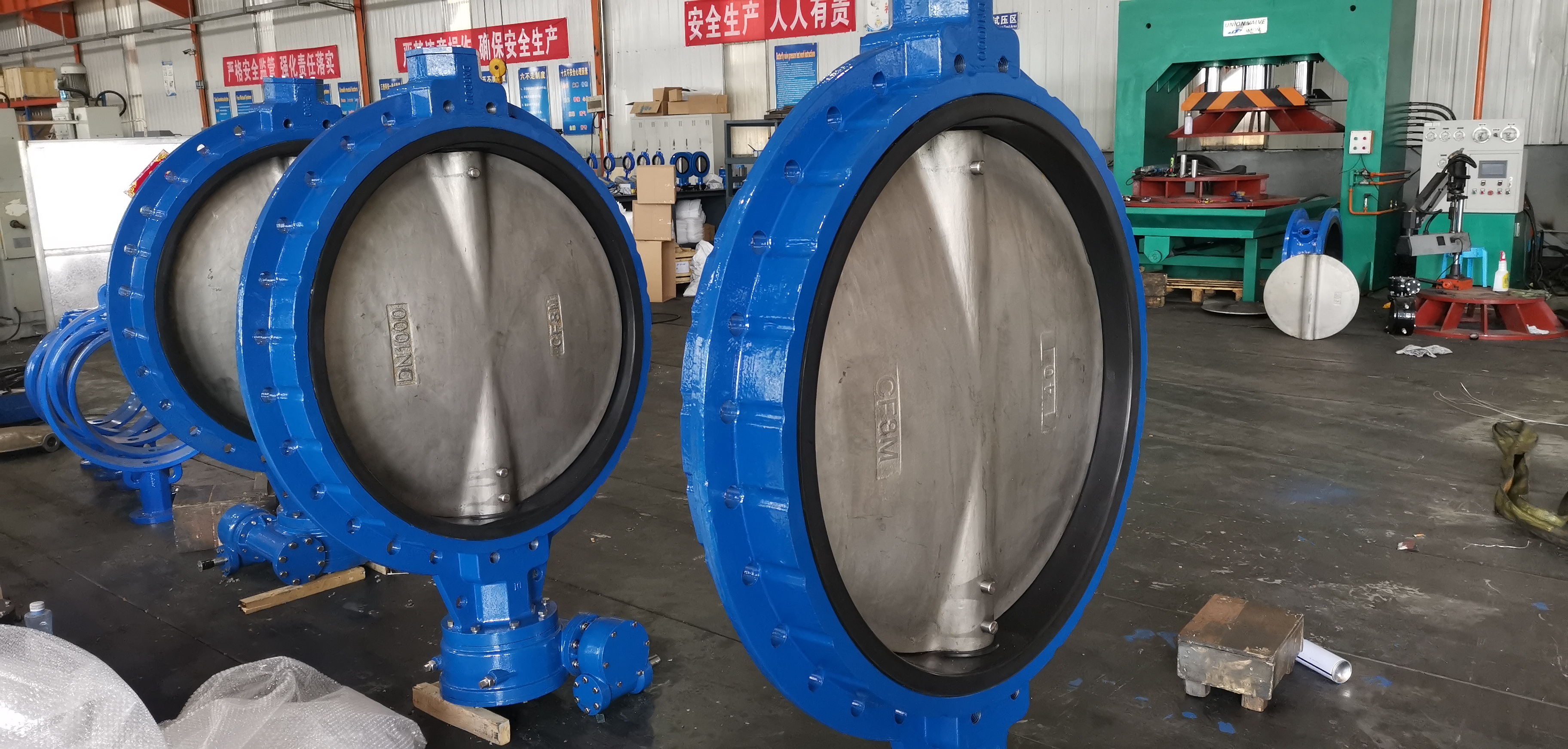 DN1000 wafer type butterfly valve 