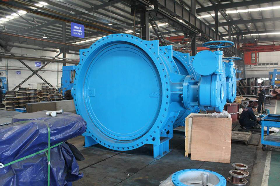 DN2000 double eccentric butterfly valve