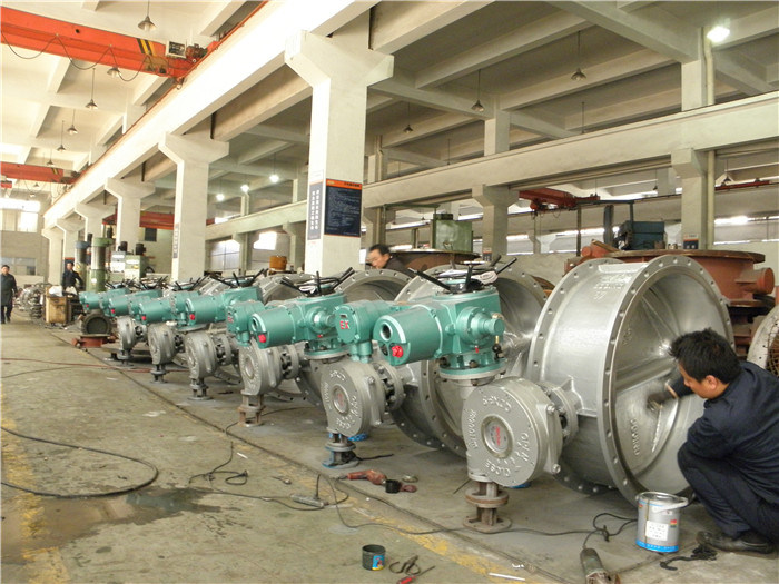 Pn10 Pn16 Two Shaft with Gear Box Wafer Butterfly Valve